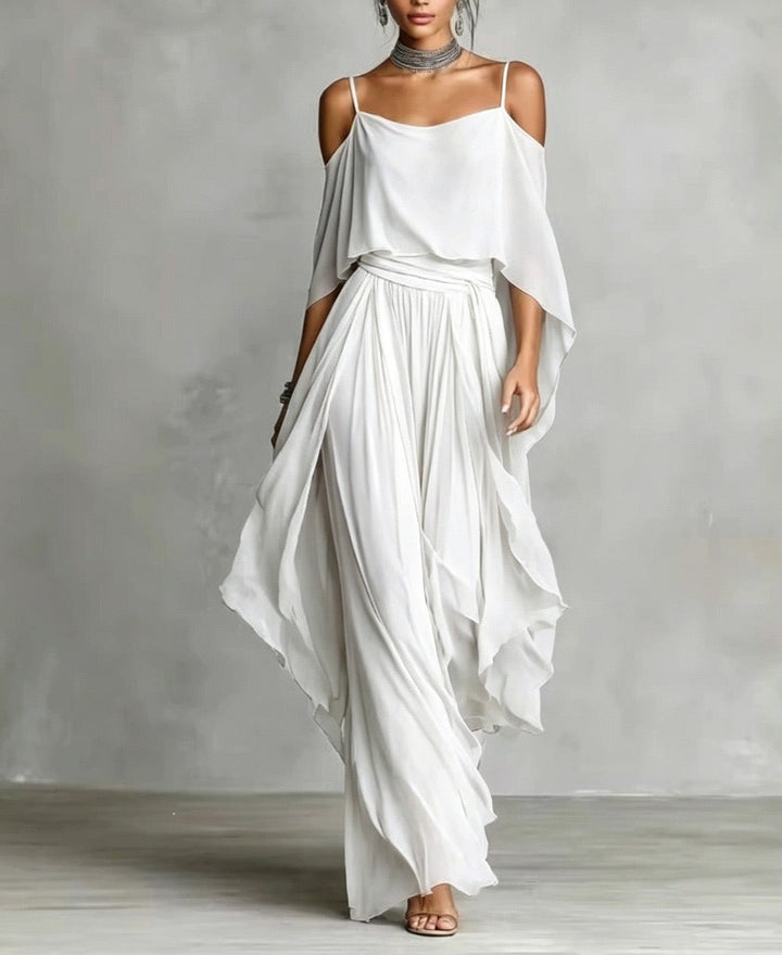Renata | Grey Flowy Two-Piece Set