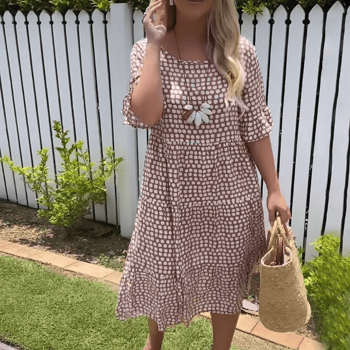 Julia™ Short-Sleeve Midi Dress