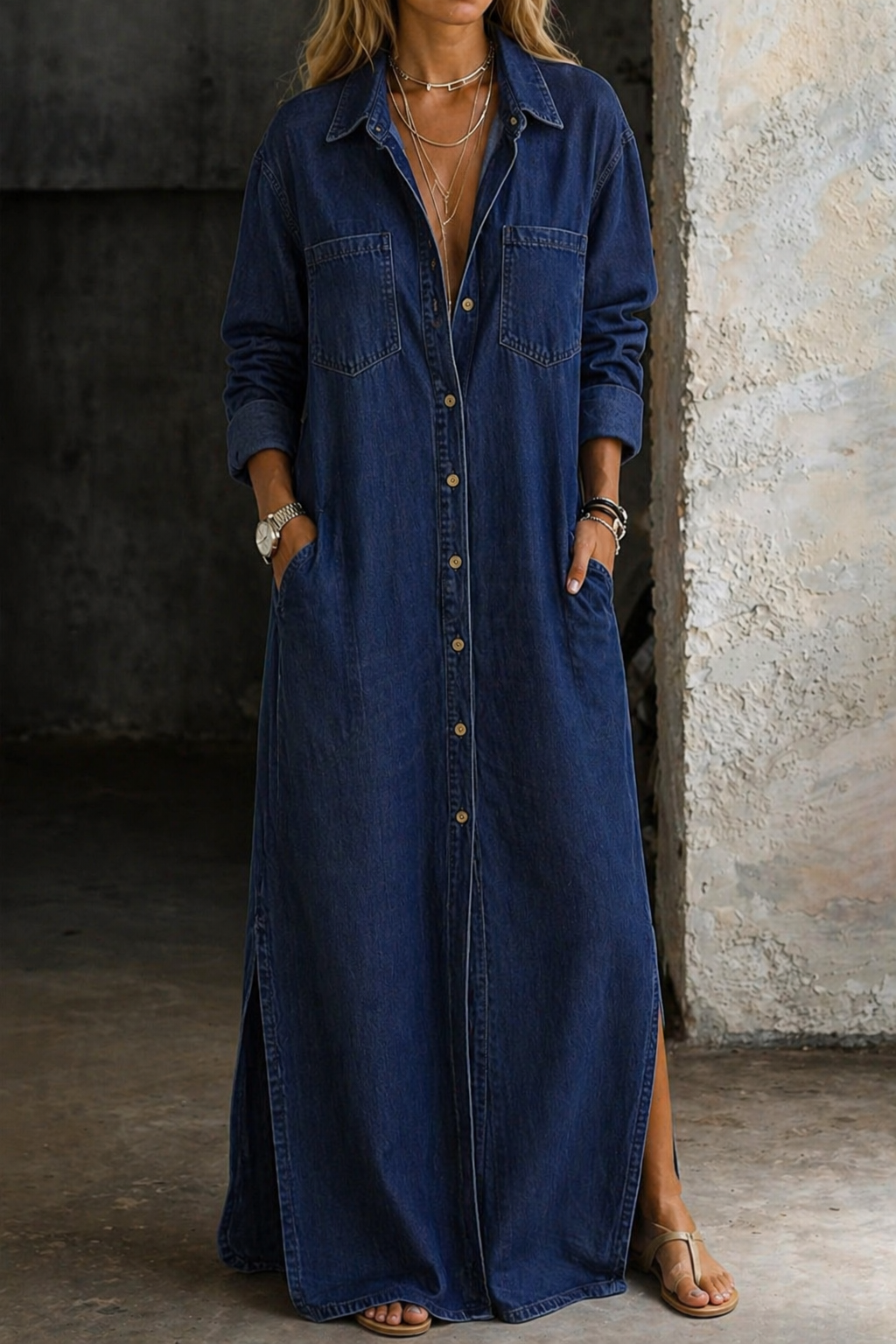 Delana | Button-Front Dress