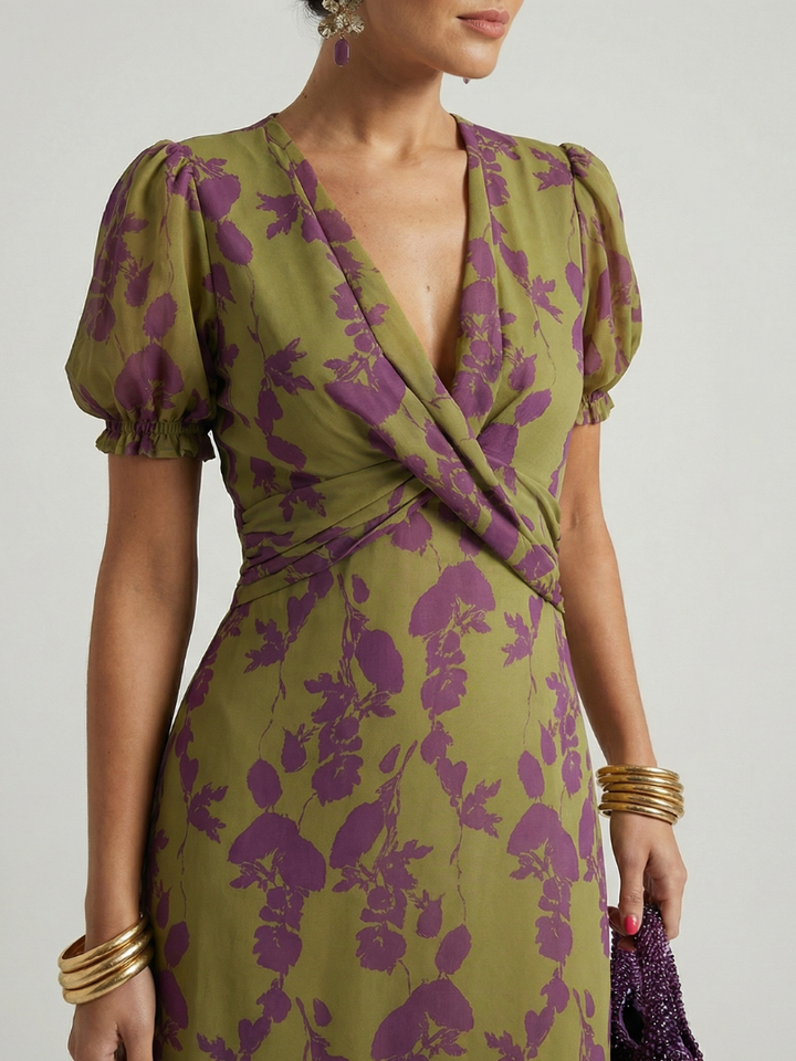 Virel Relaxed Tummy-Skimming Floral Midi Dress - image 3