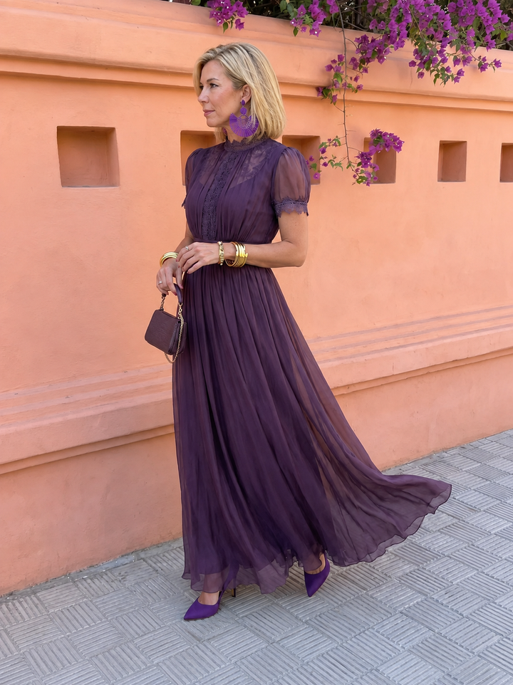 Kalina Elegant Chiffon Maxi Dress - image 4