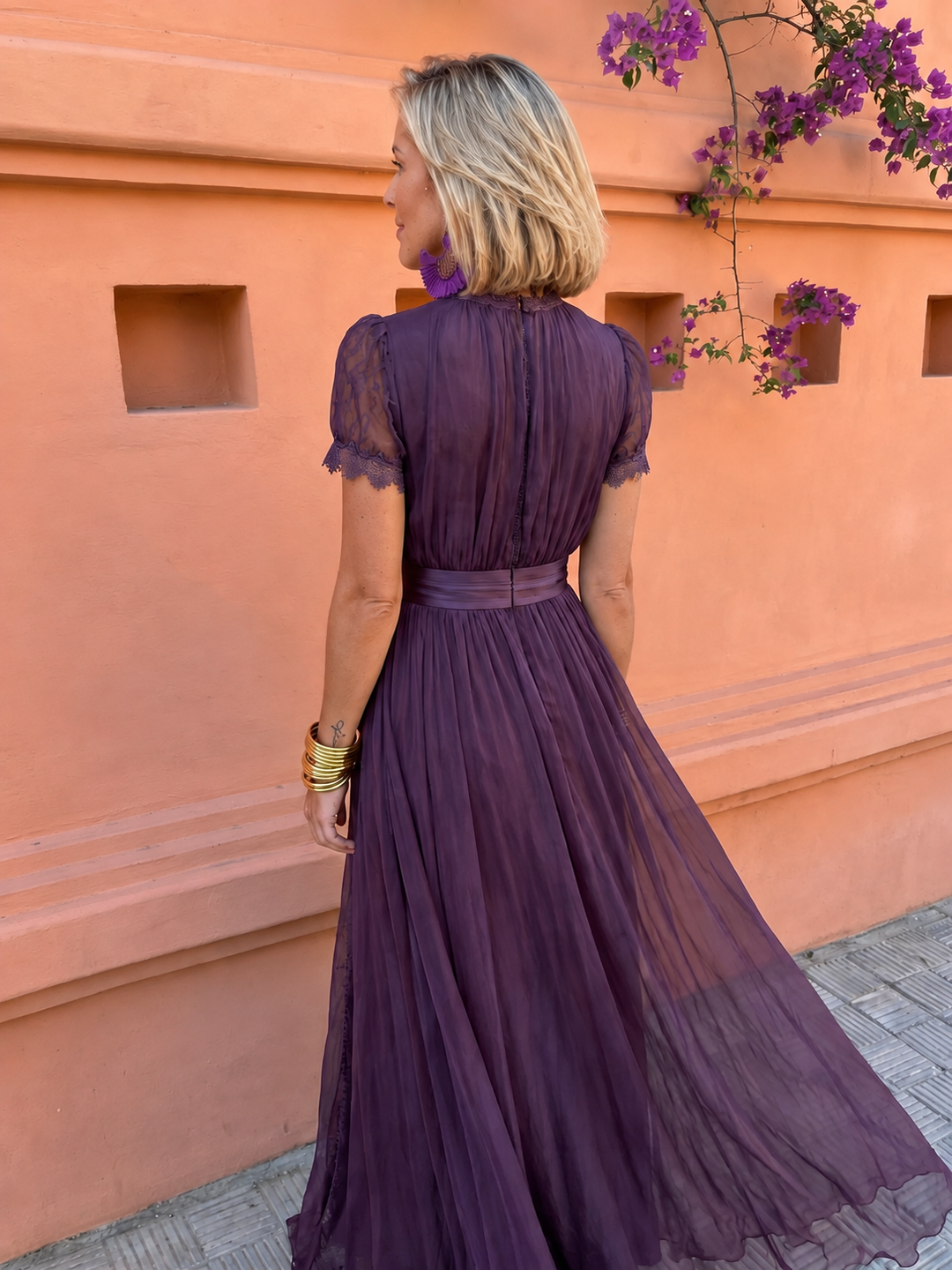 Kalina Elegant Chiffon Maxi Dress - image 3