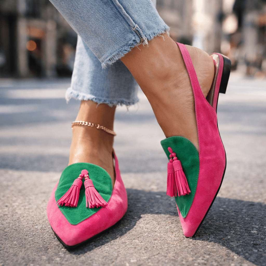 Dorotea™ Elegant Tassel Slingback Flats