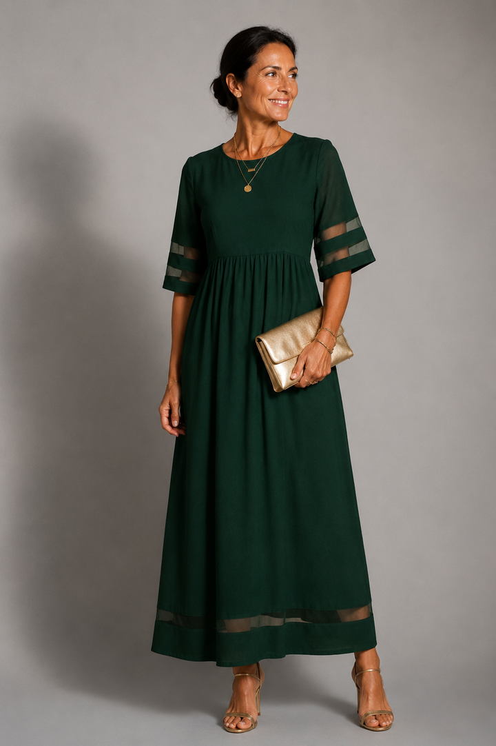 Aubrey™ | Flattering Tummy-Smoothing Midi Dress