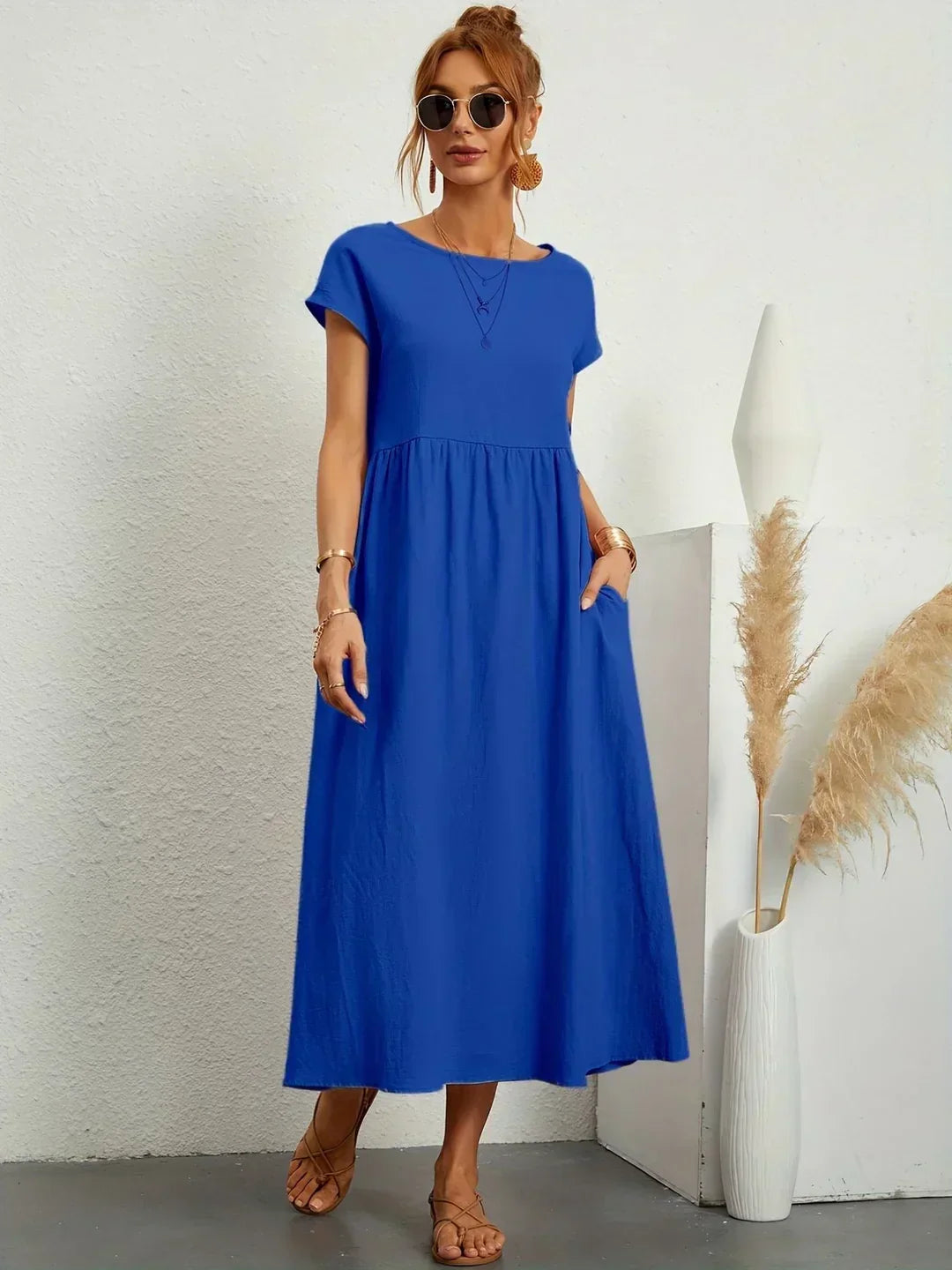 Gabrielle Flowing Midi Dress - image 6