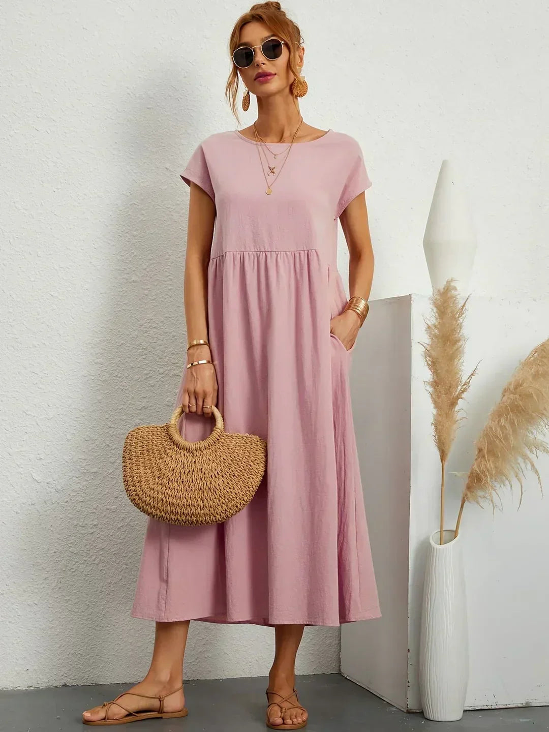 Gabrielle Flowing Midi Dress - image 9