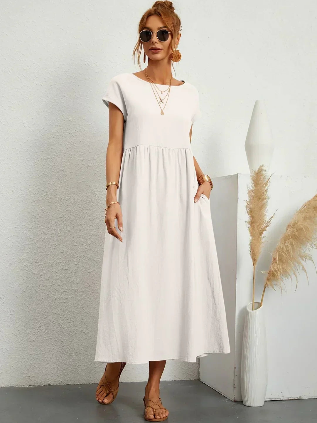 Gabrielle Flowing Midi Dress - image 12