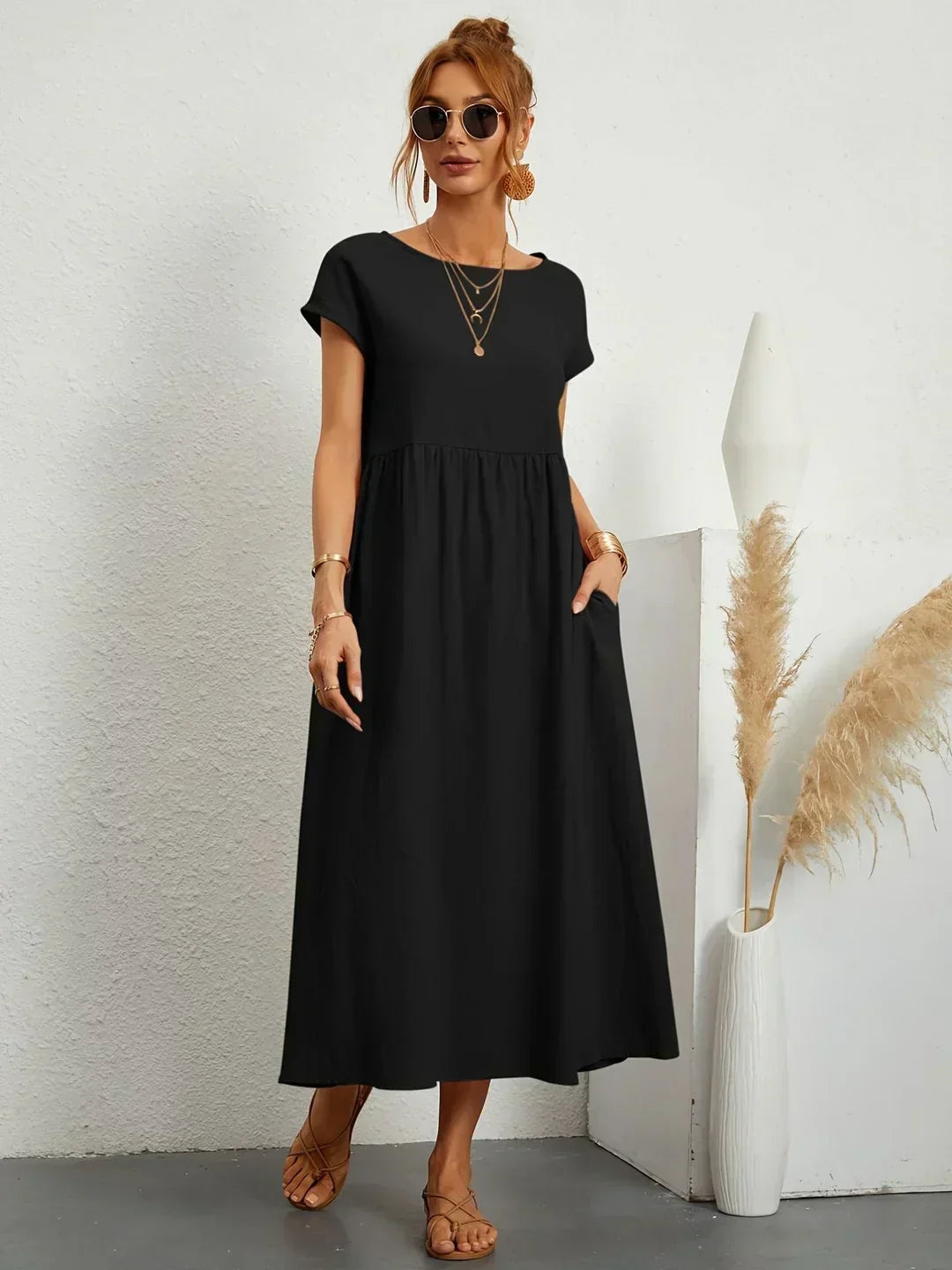 Gabrielle Flowing Midi Dress - image 24