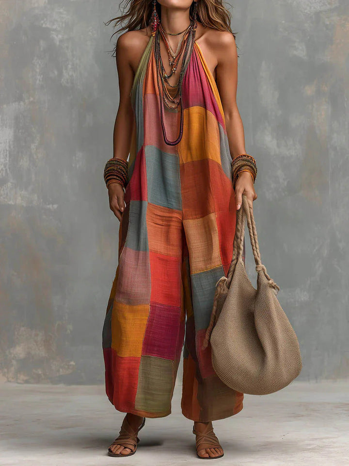 Boho Patchwork Jumpsuit – Fresh, Free-Spirited and Artistic