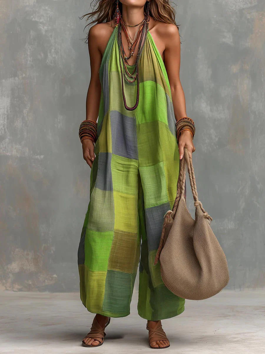 Boho Patchwork Jumpsuit – Fresh, Free-Spirited and Artistic