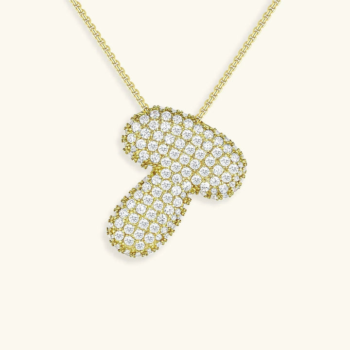 Bubble Initial Necklace