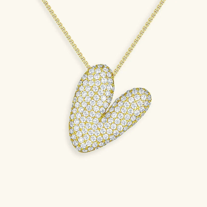 Bubble Initial Necklace
