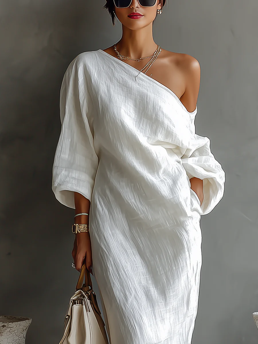 Elise | Elegant Asymmetric Maxi Dress