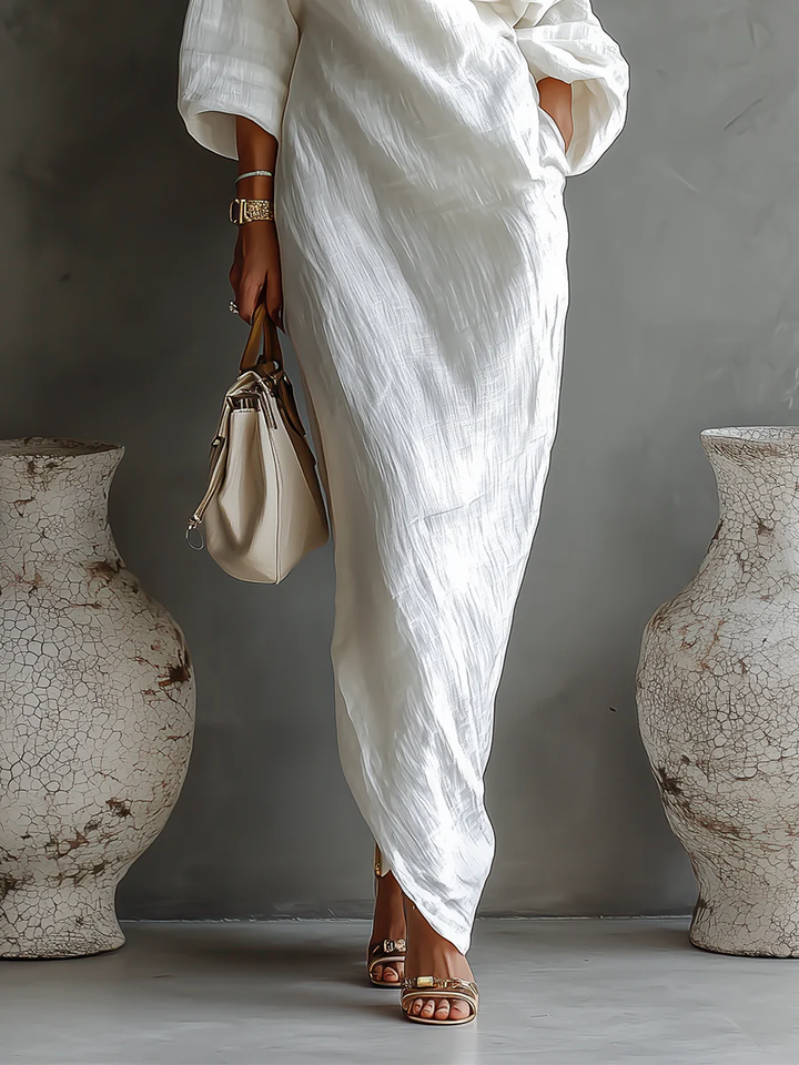 Elise | Elegant Asymmetric Maxi Dress