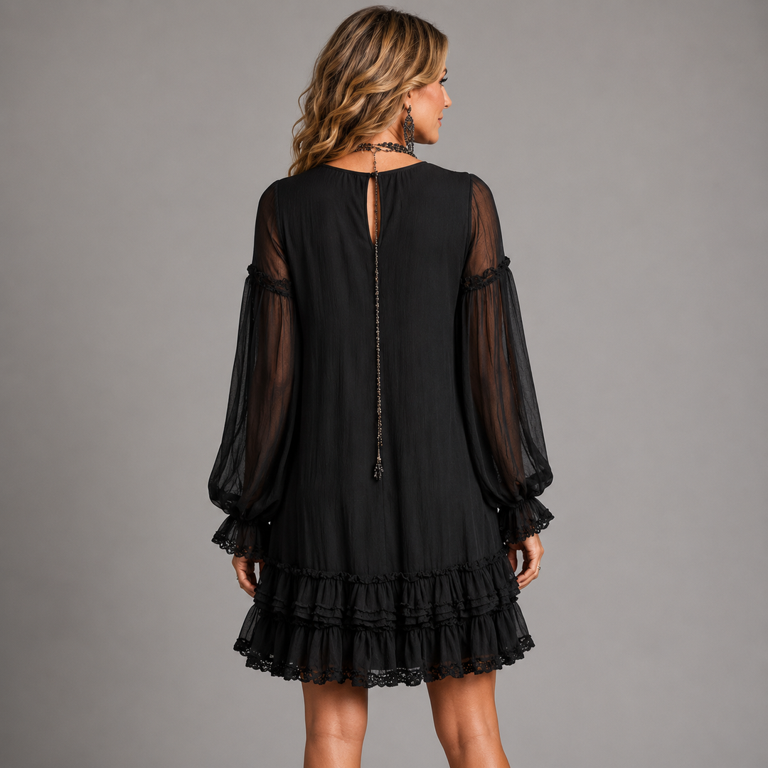 Oriella | Elegant Ruffle Mini Dress