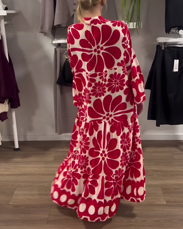 MARIELLE | ELEGANT MAXI DRESS WITH PRINT