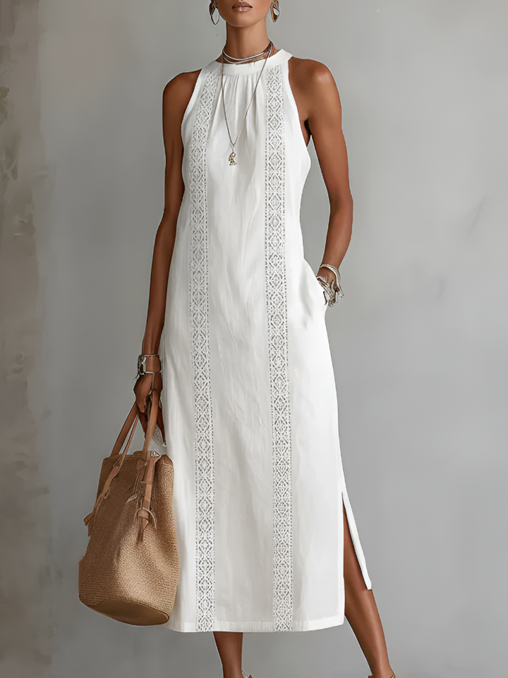 Emberly™ Relaxed Embroidered Midi Dress