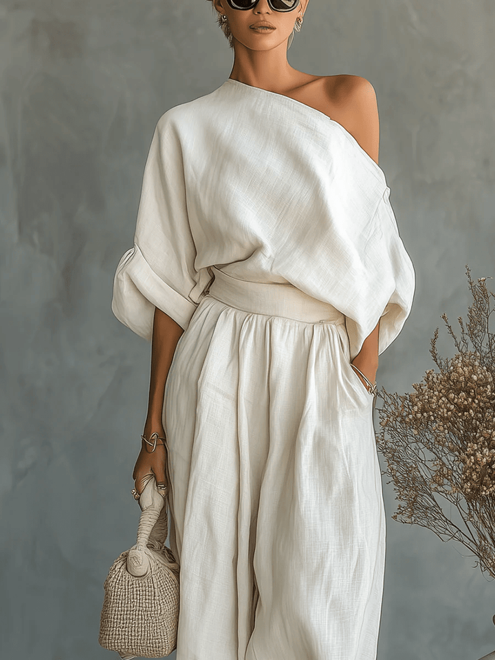 Mila™ || Off-the-Shoulder Two-Piece Set
