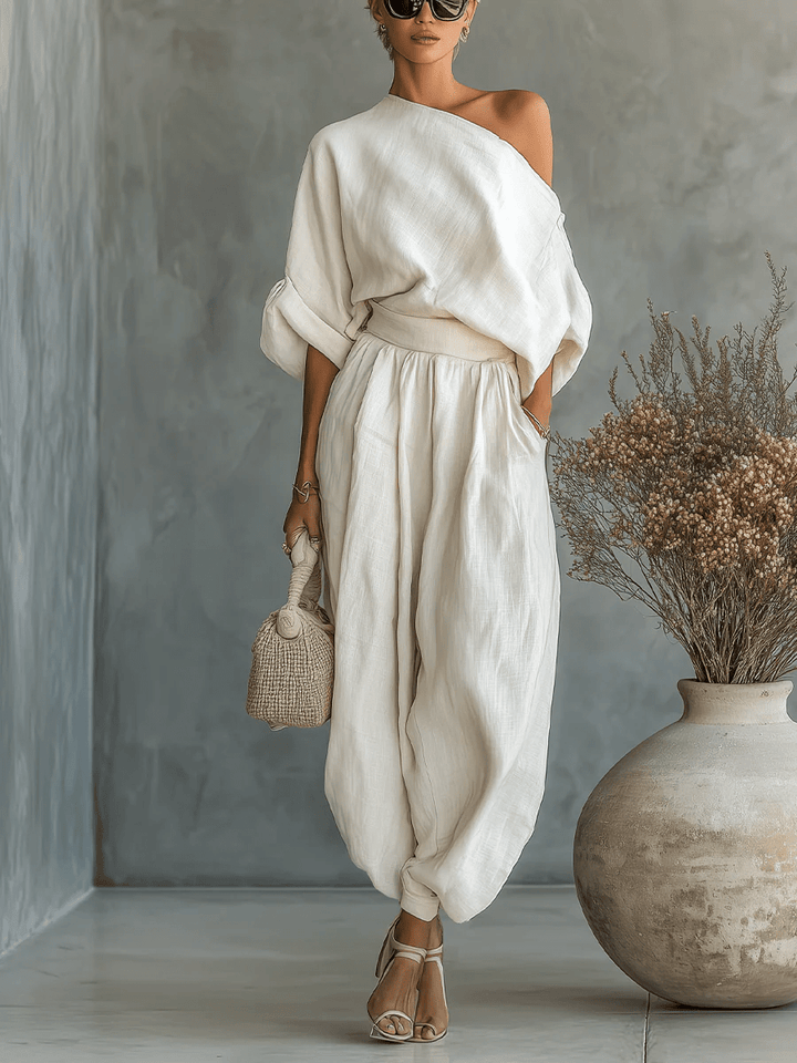 Mila™ || Off-the-Shoulder Two-Piece Set