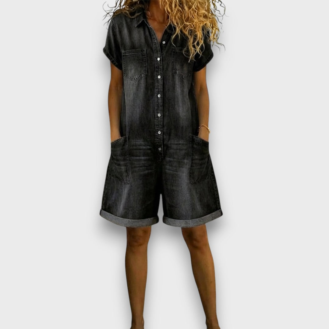 Joan | Vintage Denim-Look Shorts