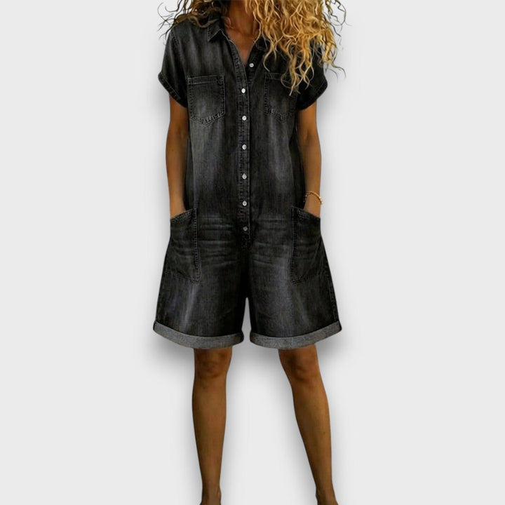 Joan | Vintage Denim-Look Shorts