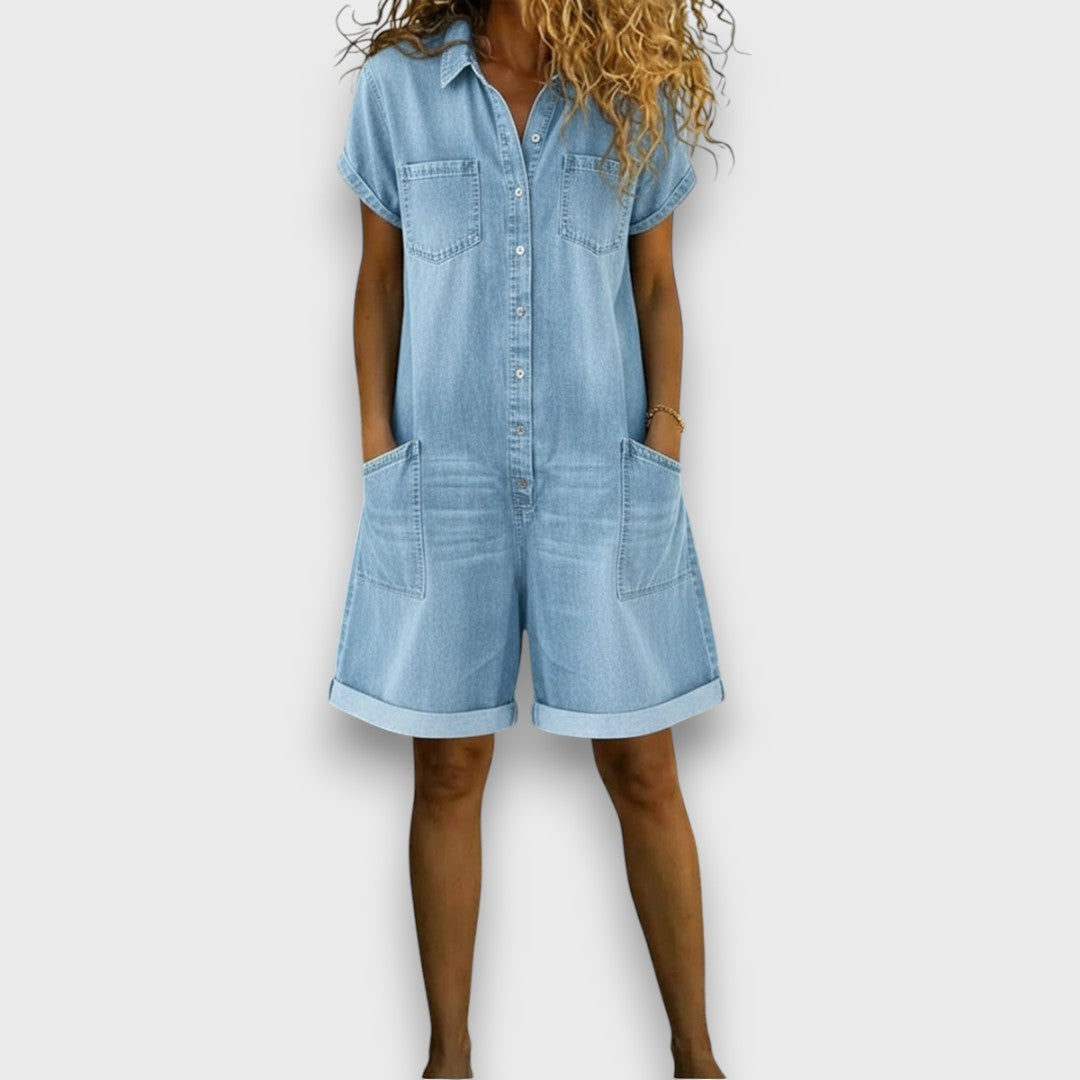 Joan | Vintage Denim-Look Shorts