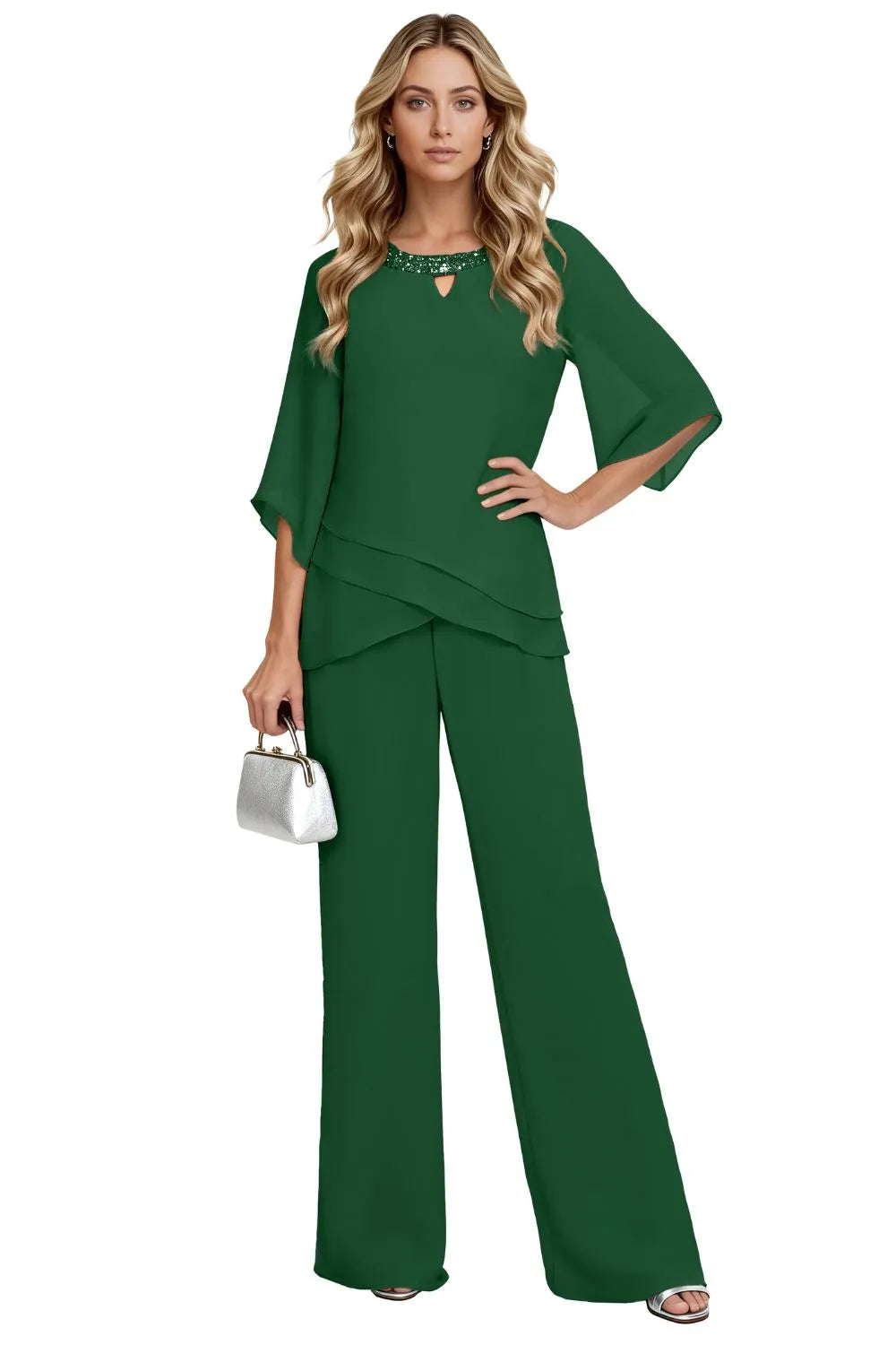 Sophisticated Loose-Fit Formal Pant Set