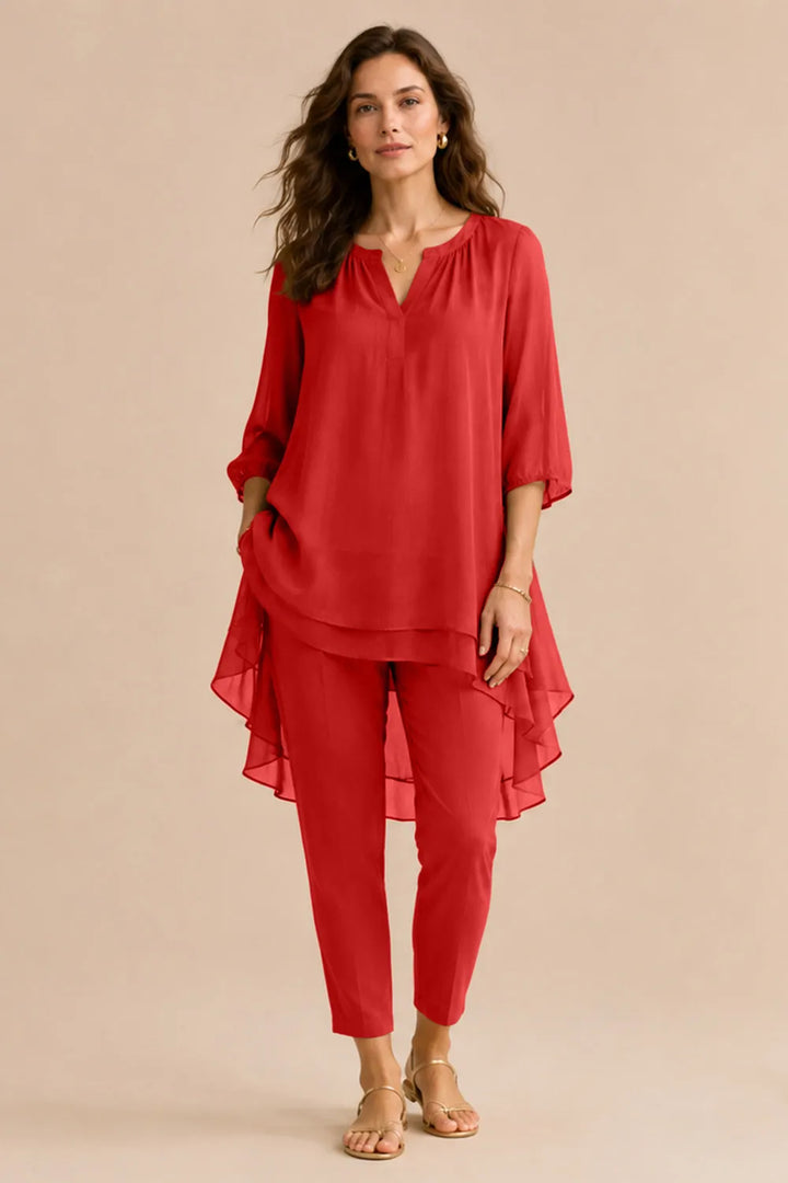 Seraphina Elegant Overlay Pant Ensemble