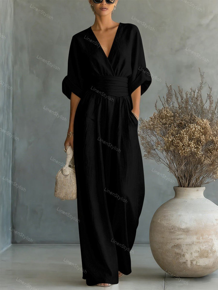 Elira Tummy-Skimming Wrap Waist Jumpsuit - image 8
