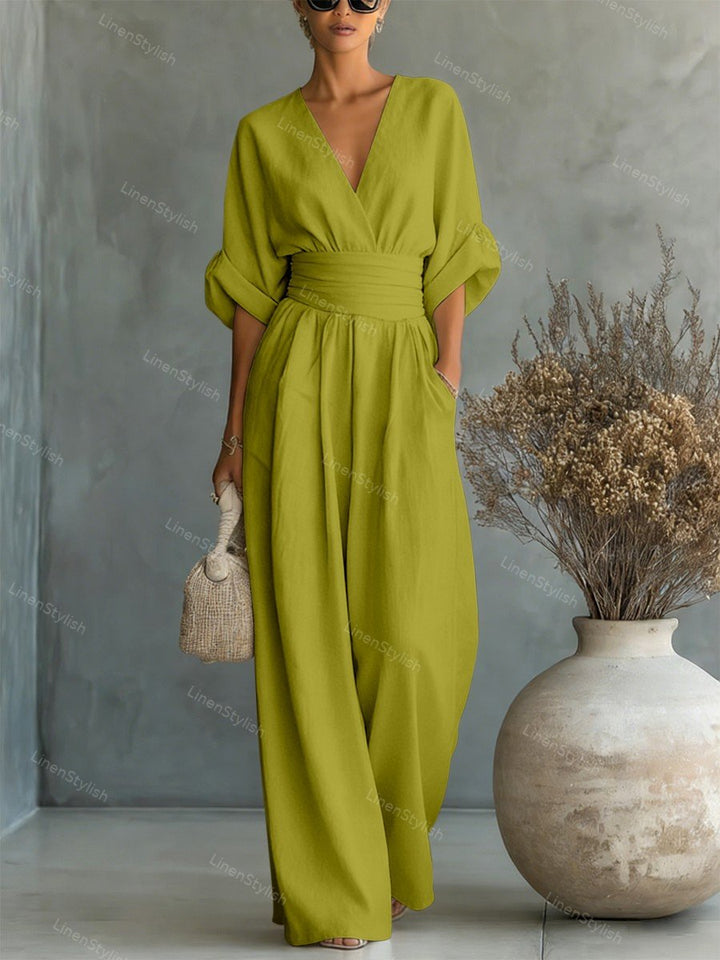 Elira Tummy-Skimming Wrap Waist Jumpsuit - image 6
