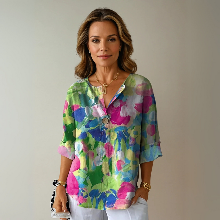 Aaliyah™ Chic Floral Print Blouse